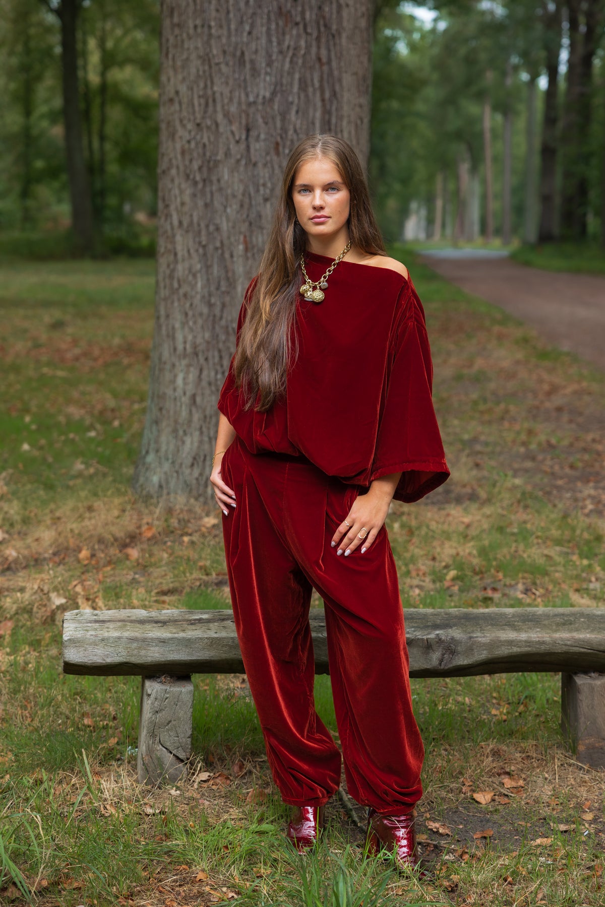 PANTS LIBBY VELVET W26
