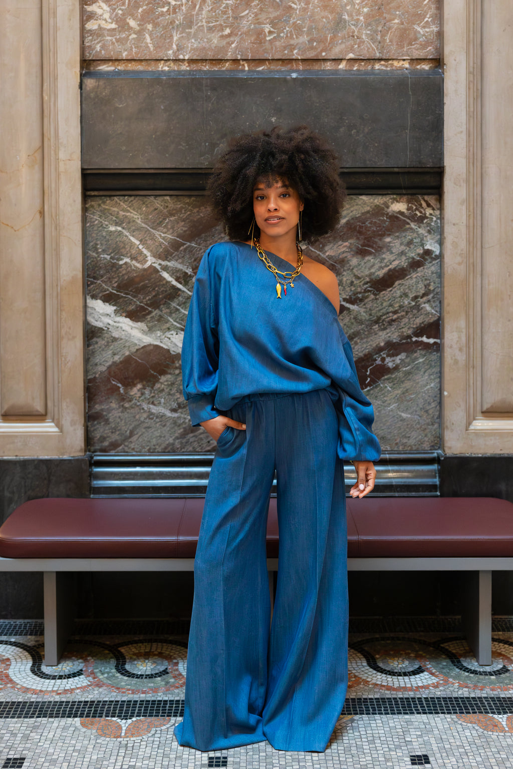 PANTS LARONE MEDIO DENIM Z6